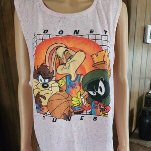 Space Jam-A New Legacy Looney Tunes Tank Top-XL-PINK